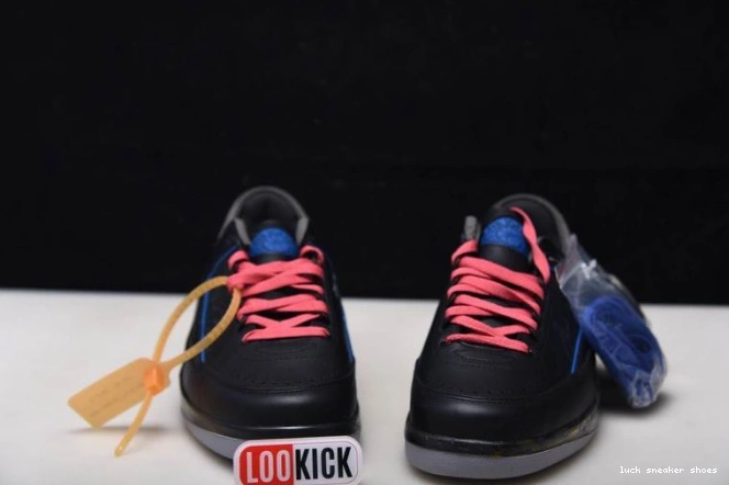 Reps LUCY 2 Low Retro Jordan Off-White Black Blue SP DJ4375-004 0805